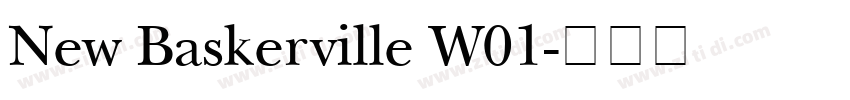 New Baskerville W01字体转换